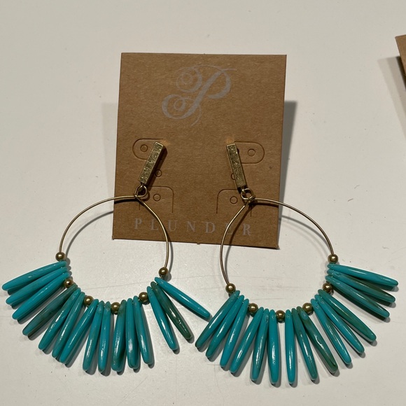 4 Colorful Earring Set with Beads and Tassels by PLUNDER 4/$40 - Picture 3 of 6